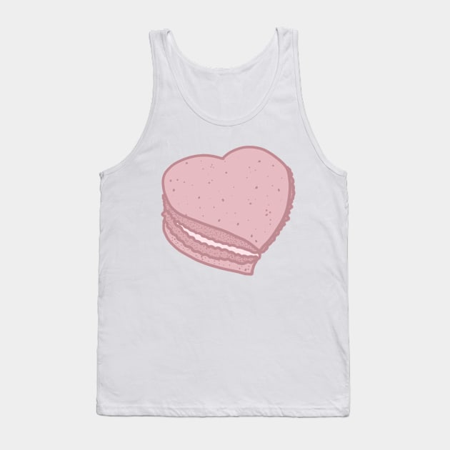 heart macaron Tank Top by Peachbaby_k 